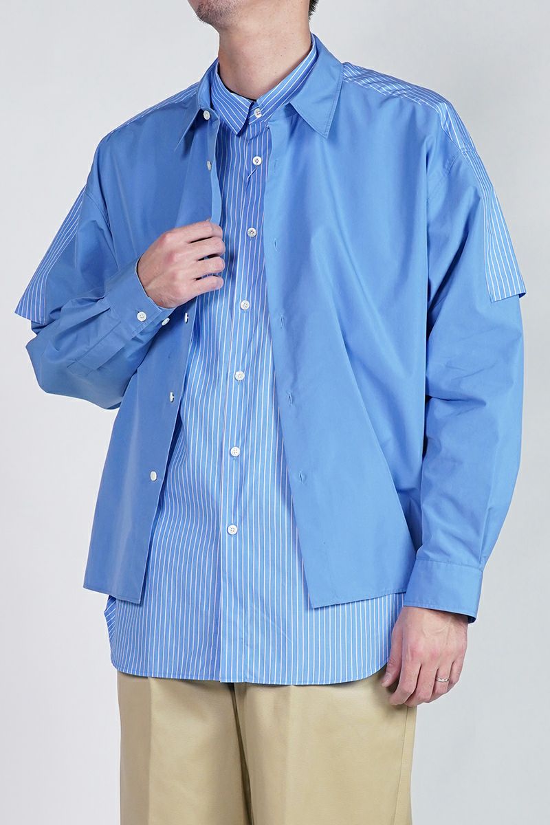 SOFTHYPHEN(ソフトハイフン)DOUBLE FRONT OVER SIZED SIGNATURE SHIRT ダブルフロントオーバーサイズシグネチャーシャツ MGMFB231265 -7
