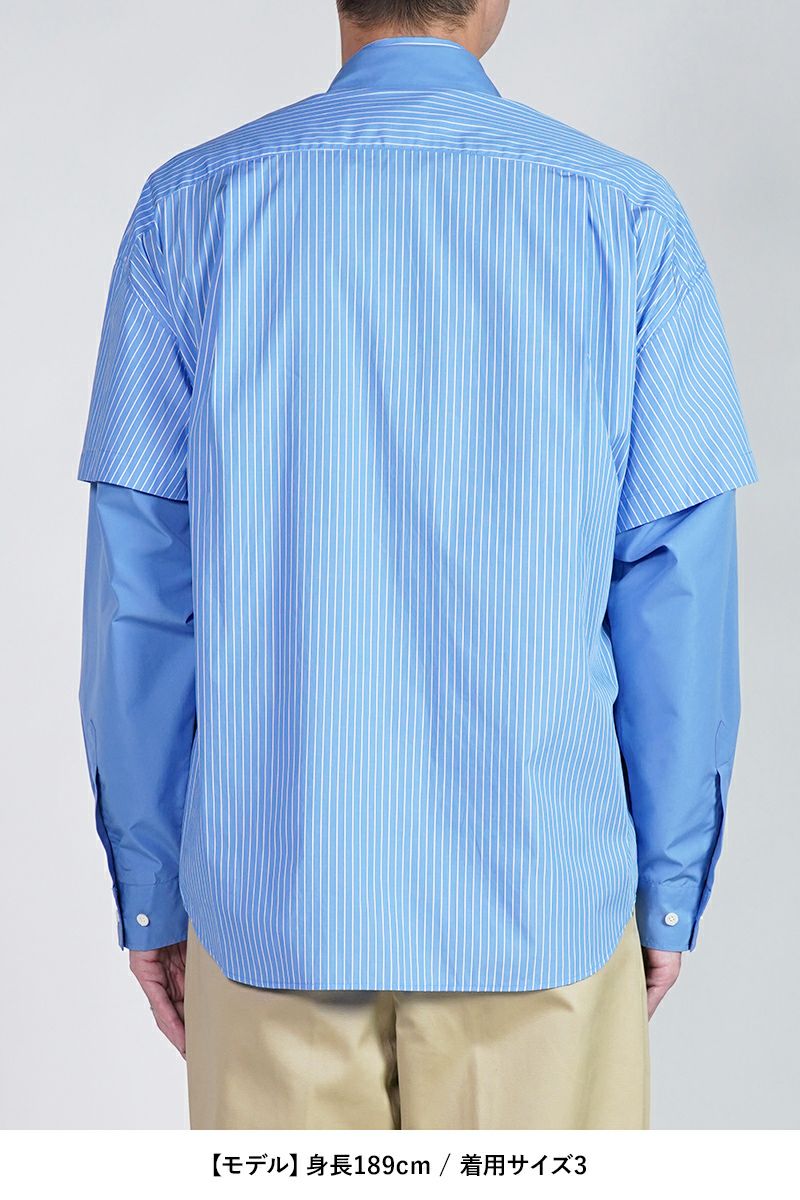 SOFTHYPHEN(ソフトハイフン)DOUBLE FRONT OVER SIZED SIGNATURE SHIRT ダブルフロントオーバーサイズシグネチャーシャツ MGMFB231265 -16