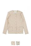 kengo(ケンゴ)kobana ga saita printed rib cardigan 小花が咲いたプリントカーディガン K24FW-TP2