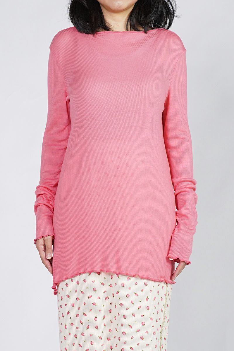 kengo(ケンゴ)tencel wool slash neck long sleeve top テンセルスラッシュネックロングスリーブトップス KBC-TP5 -10