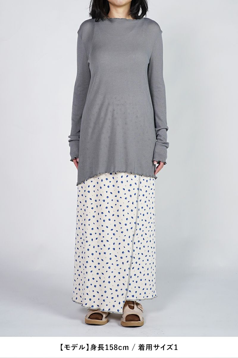 kengo(ケンゴ)tencel wool slash neck long sleeve top テンセルスラッシュネックロングスリーブトップス KBC-TP5 -16