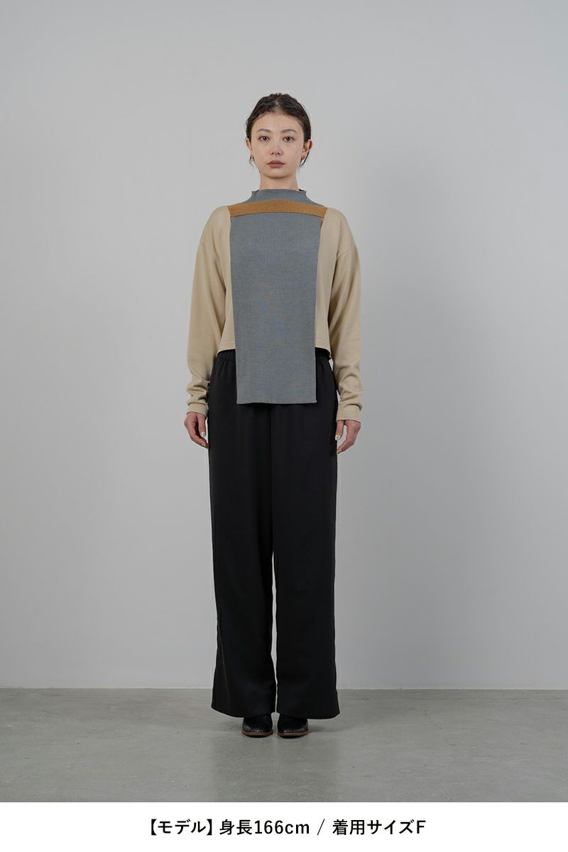 TAN(タン)COMBINATION KNITTED TOPS コンビネーションニットトップス TAN24FW-11 -3