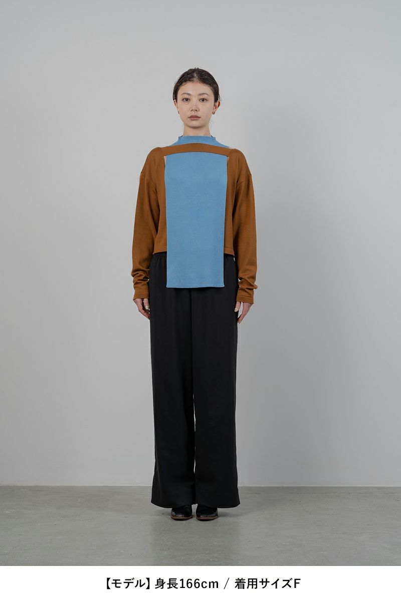 TAN(タン)COMBINATION KNITTED TOPS コンビネーションニットトップス TAN24FW-11 -7