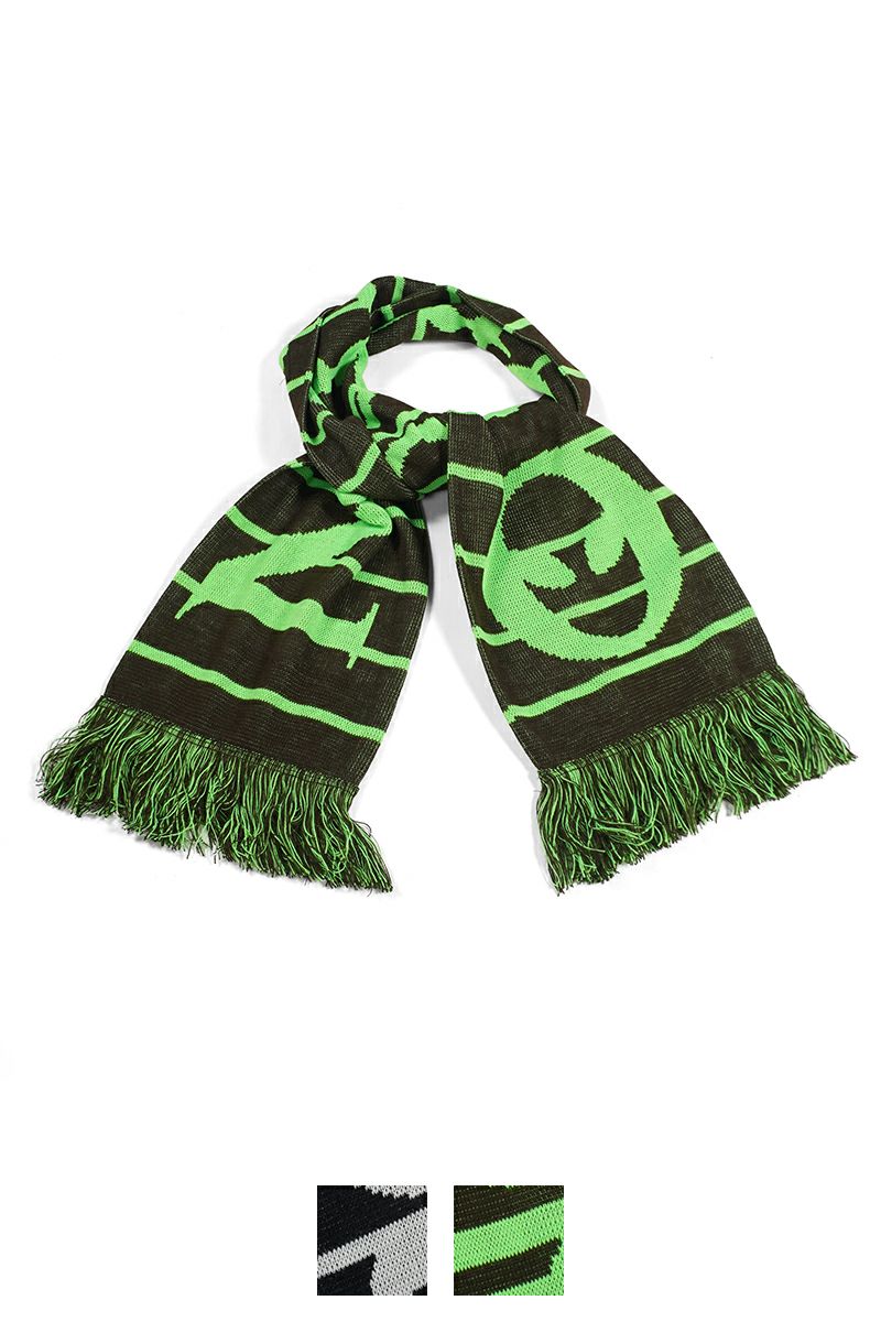 No Problemo(ノープロブレモ)No Problemo Striped Scarf ストライプアクリルニットマフラー NP90103