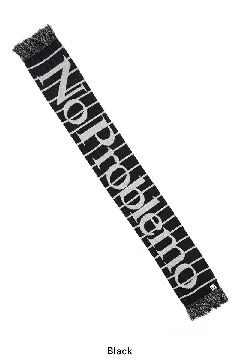 No Problemo(ノープロブレモ)No Problemo Striped Scarf ストライプアクリルニットマフラー NP90103 -1
