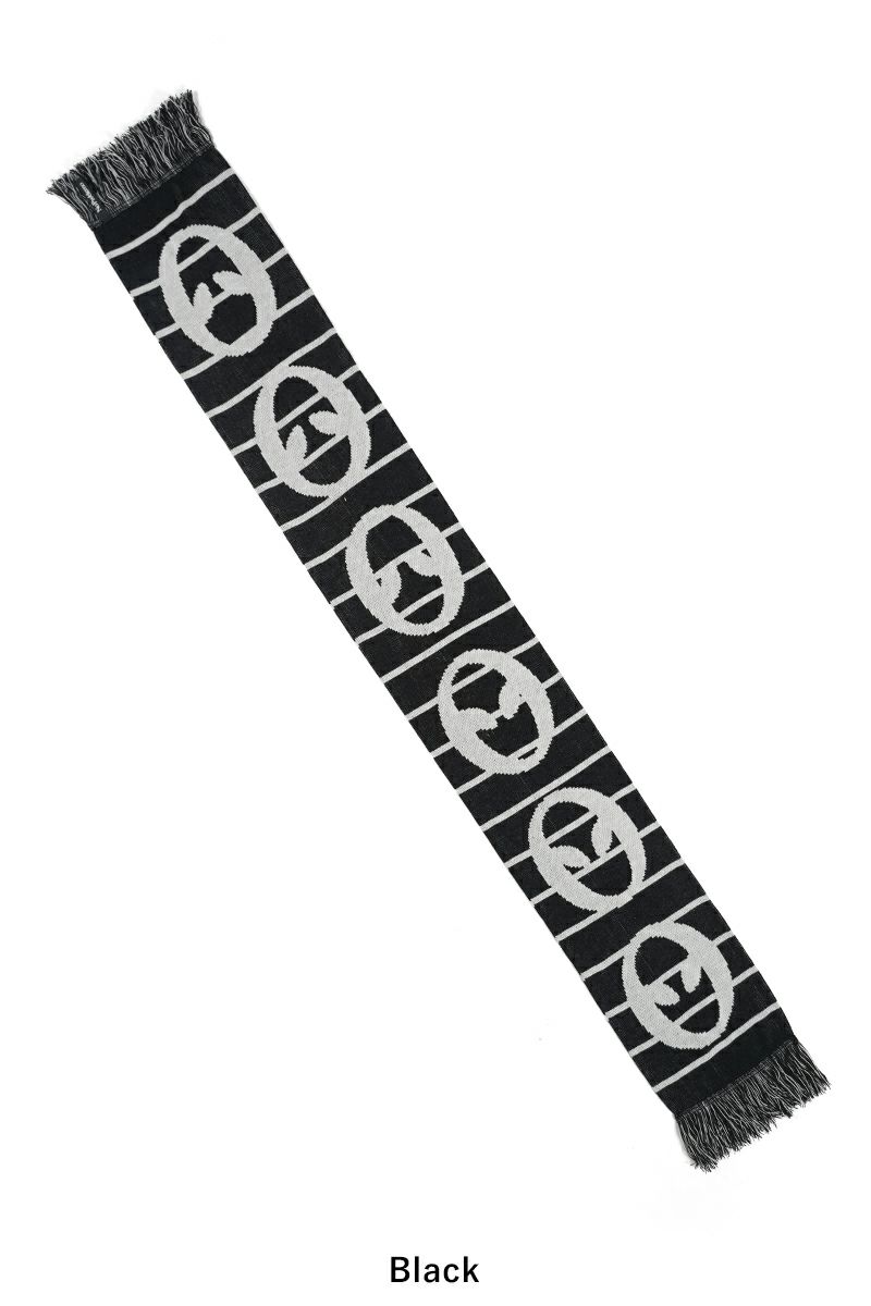 No Problemo(ノープロブレモ)No Problemo Striped Scarf ストライプアクリルニットマフラー NP90103 -2