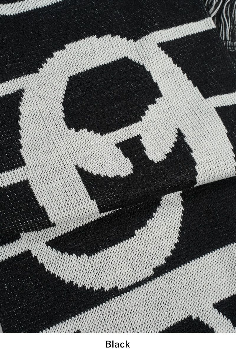 No Problemo(ノープロブレモ)No Problemo Striped Scarf ストライプアクリルニットマフラー NP90103 -3