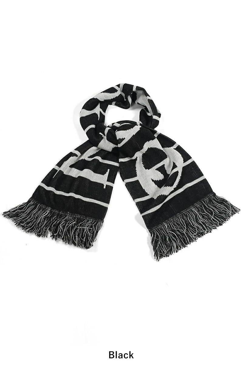 No Problemo(ノープロブレモ)No Problemo Striped Scarf ストライプアクリルニットマフラー NP90103 -4