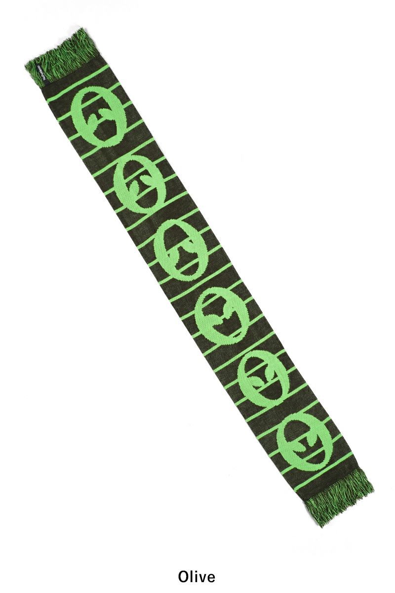 No Problemo(ノープロブレモ)No Problemo Striped Scarf ストライプアクリルニットマフラー NP90103 -6