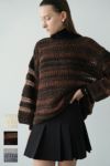 CLANE(クラネ)SHEER BORDER MOHAIR KNIT シアーボーダーモエアニット 17106-2042