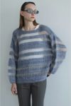 CLANE(クラネ)SHEER BORDER MOHAIR KNIT シアーボーダーモエアニット 17106-2042 -7