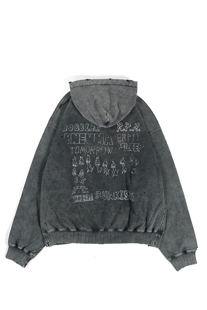 Maison MIHARA YASUHIRO(メゾン ミハラヤスヒロ)BLEACHED HOODIE ブリーチフーディー A13HD551 -2