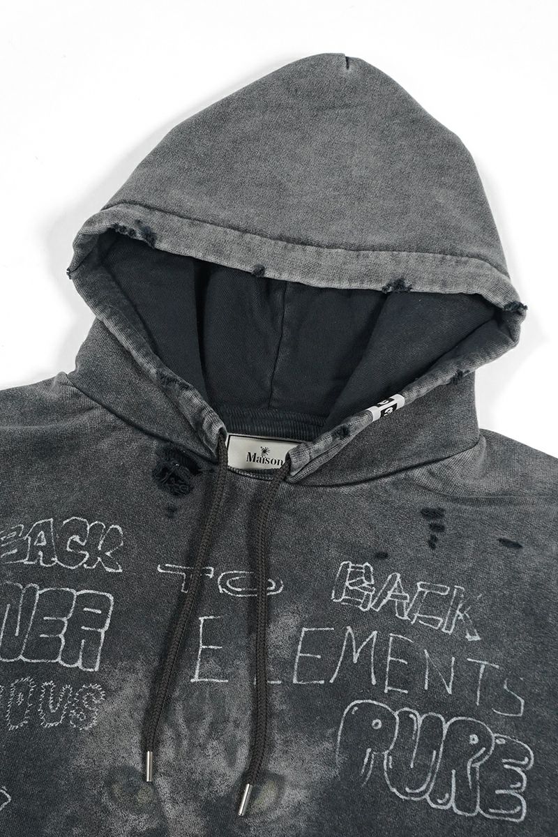 Maison MIHARA YASUHIRO(メゾン ミハラヤスヒロ)BLEACHED HOODIE ブリーチフーディー A13HD551 -3