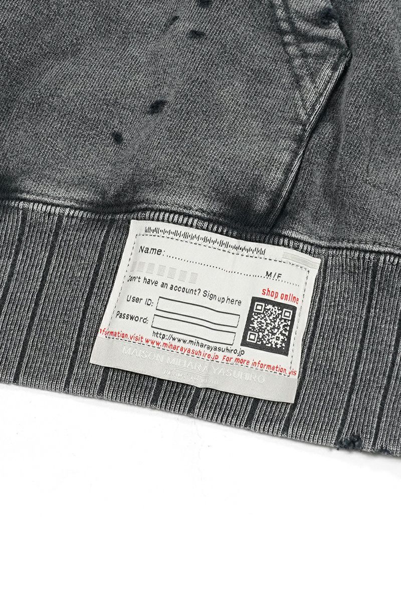 Maison MIHARA YASUHIRO(メゾン ミハラヤスヒロ)BLEACHED HOODIE ブリーチフーディー A13HD551 -9