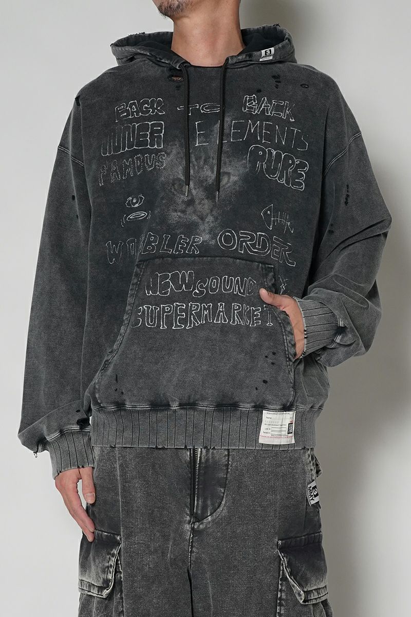 Maison MIHARA YASUHIRO(メゾン ミハラヤスヒロ)BLEACHED HOODIE ブリーチフーディー A13HD551 -10
