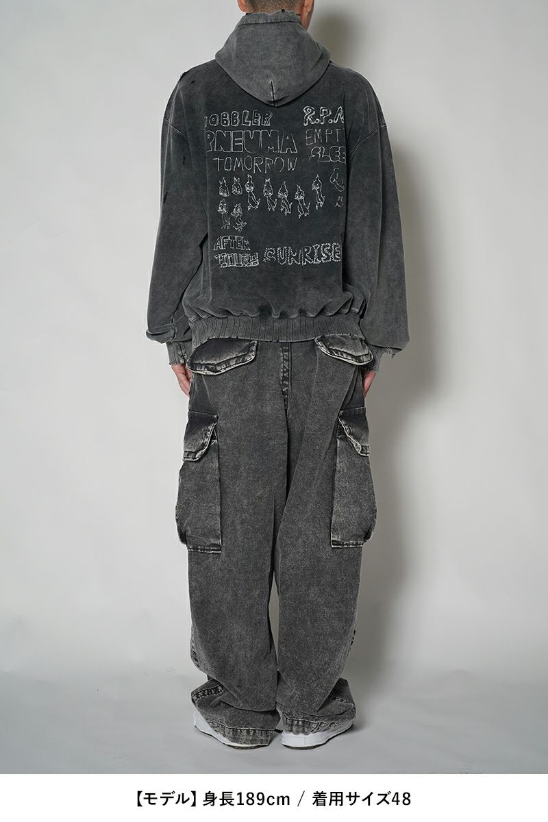 Maison MIHARA YASUHIRO(メゾン ミハラヤスヒロ)BLEACHED HOODIE ブリーチフーディー A13HD551 -18