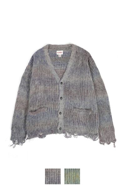 KAMIYA(カミヤ)Kasuri Mohair Cardigan カスリモヘアカーディガン G13CD055