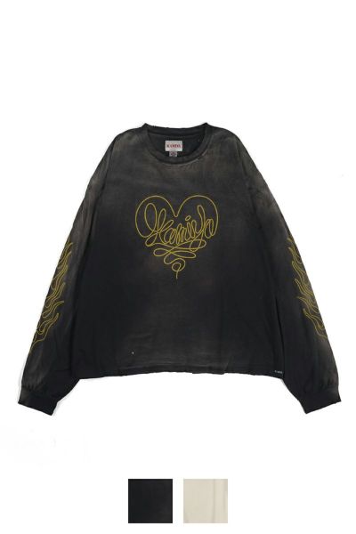 KAMIYA(カミヤ)ROPE Breached Long Sleeve T-shirt ロープ ブリーチ ロングスリーブTシャツ G13LT068