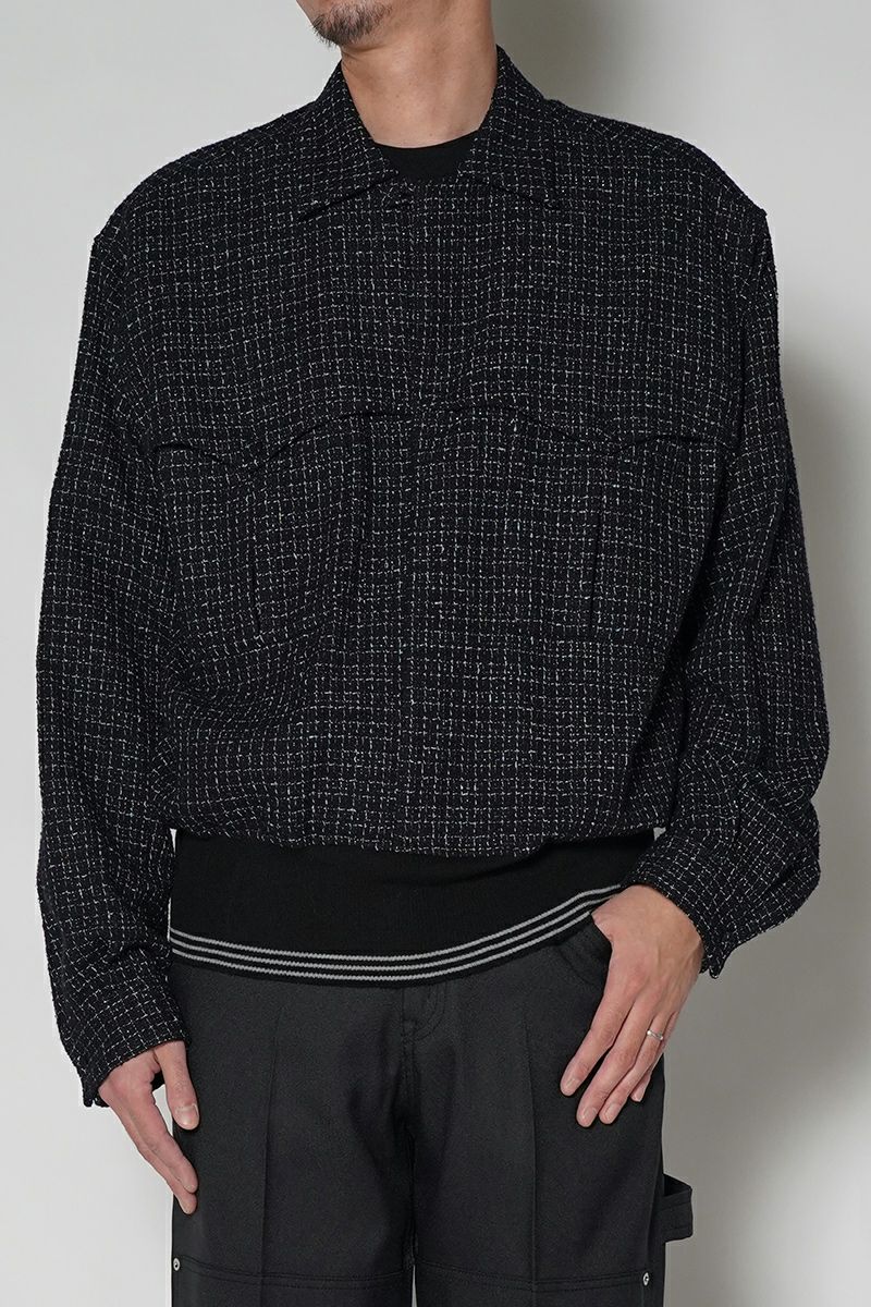 DAIRIKU(ダイリク)Tweed Mountain Rib Shirt ツイードマウンテンリブシャツ 24AWT W-3 -13