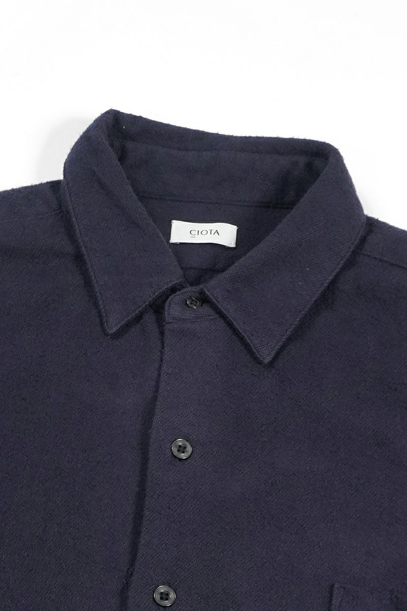 CIOTA (シオタ)Flannel Regular Collar Long Sleeve Shirt フランネルレギュラーカラー長袖シャツ SHLM-108-FL -3