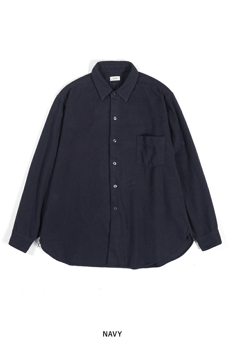 CIOTA (シオタ)Flannel Regular Collar Long Sleeve Shirt フランネルレギュラーカラー長袖シャツ SHLM-108-FL -9