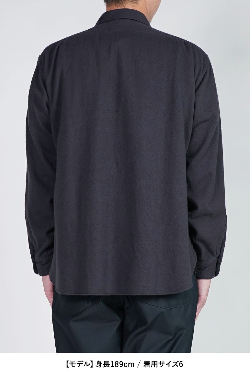 CIOTA (シオタ)Flannel Regular Collar Long Sleeve Shirt フランネルレギュラーカラー長袖シャツ SHLM-108-FL -21