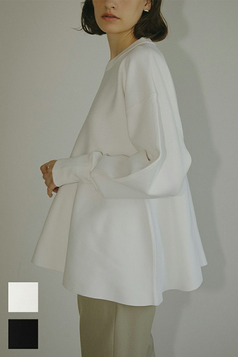 MANOF(マノフ)FLARE KNIT TOPS フレアニットトップス 87106-2052