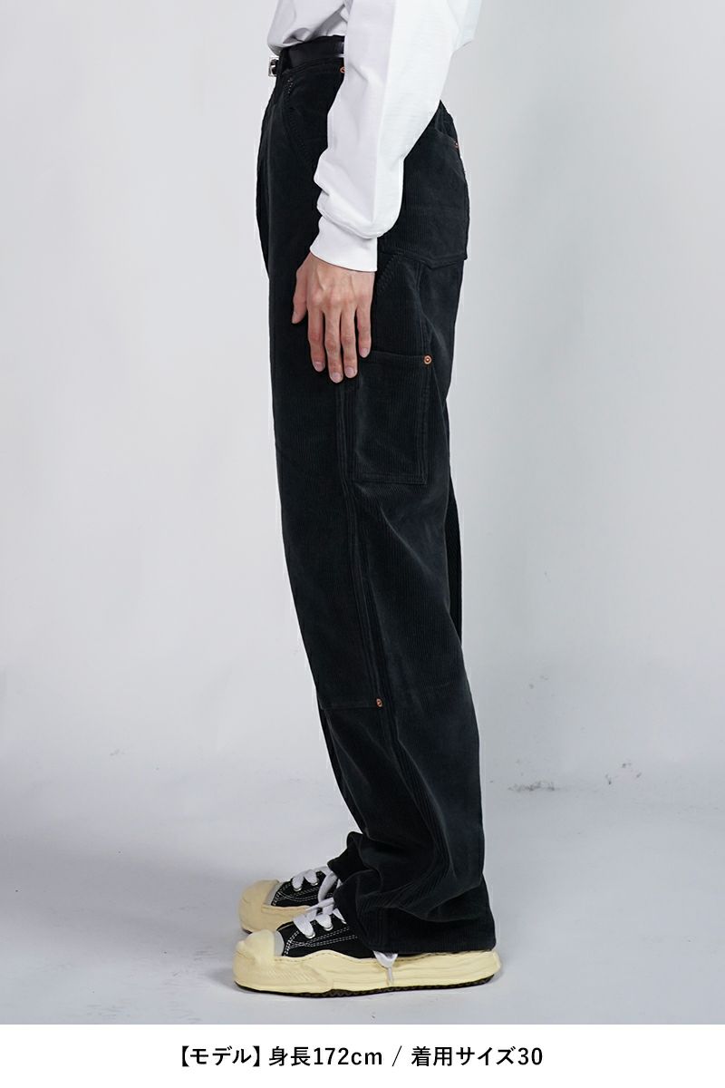 SUGARHILL シュガーヒル コーデュロイ ダブルニー パンツ ブラック SUGARHILL(シュガーヒル)のCORDUROY DOUBLE KNEE DENIM PANTS