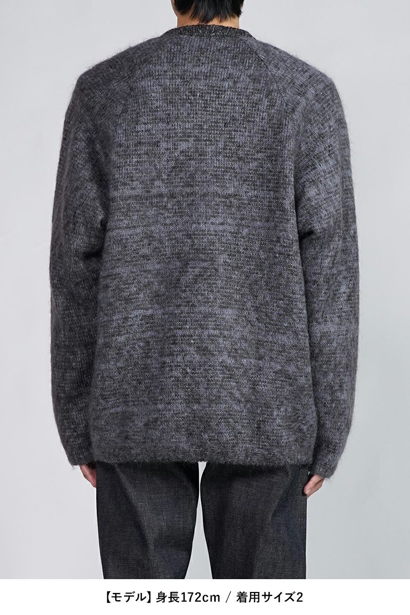 新品　23ss SUGARHILLシュガーヒル　モヘアニットカーディガン　日本製 SUGARHILL MOHAIR CARDIGAN(BROWN × ICE BLUE)｜シュガーヒル