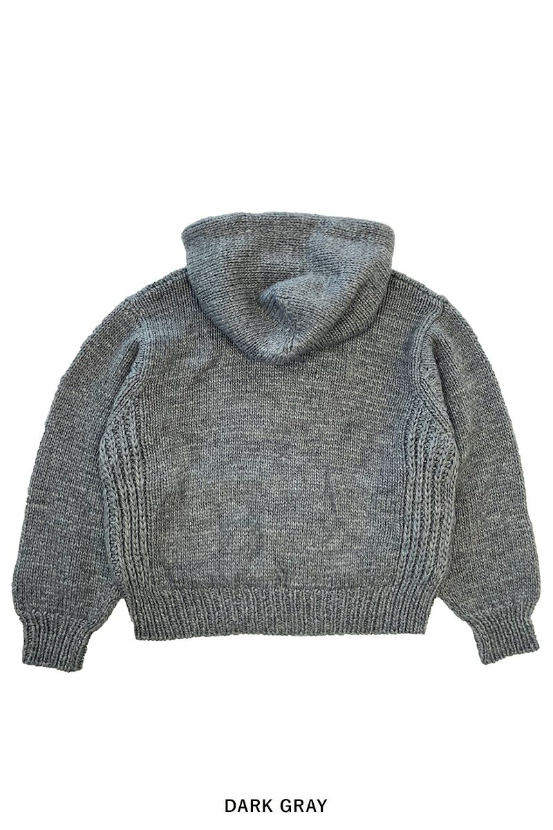 RICE NINE TEN(ライスナインテン)HAND KNITTED ZIP HOODIE 手編みジップフーディー HKN-ZH -14