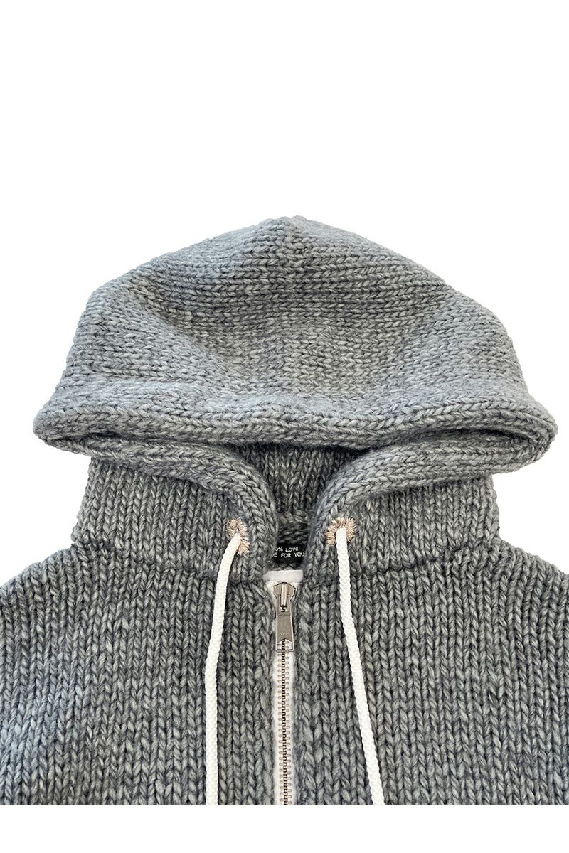 RICE NINE TEN(ライスナインテン)HAND KNITTED ZIP HOODIE 手編みジップフーディー HKN-ZH -15
