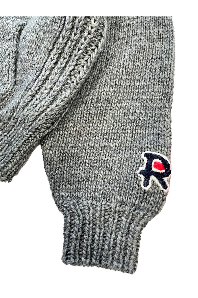 RICE NINE TEN(ライスナインテン)HAND KNITTED ZIP HOODIE 手編みジップフーディー HKN-ZH -16