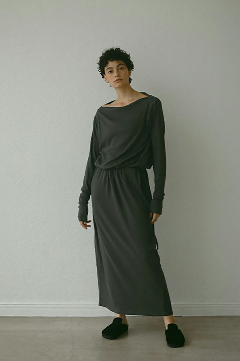 ETRE TOKYO(エトレトウキョウ)ボートネックカットドレス 1224532082 -6