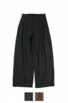 JUHA(ユハ)2TUCK WIDE EASY PANTS 2タックイージーワイドトラウザー 10200803-1