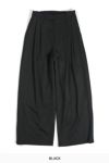 JUHA(ユハ)2TUCK WIDE EASY PANTS 2タックイージーワイドトラウザー 10200803-1 -15