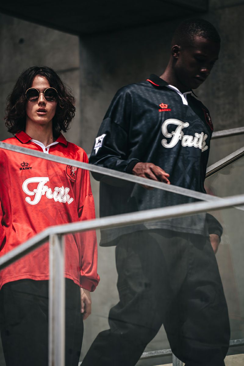 SAINT Mxxxxxx(セントマイケル)SM-YS1-0000-020 / SOCCER SHIRT / FAITH / BLACK -2