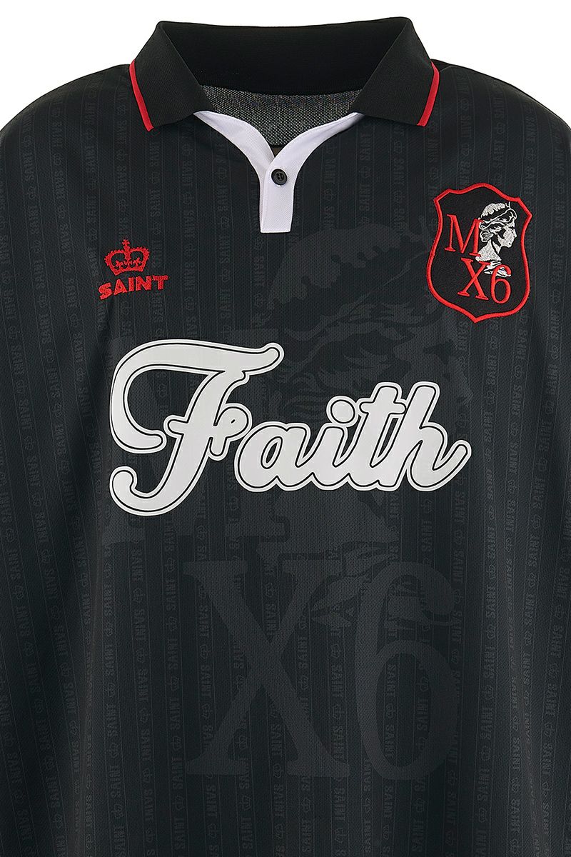 SAINT Mxxxxxx(セントマイケル)SM-YS1-0000-020 / SOCCER SHIRT / FAITH / BLACK -3