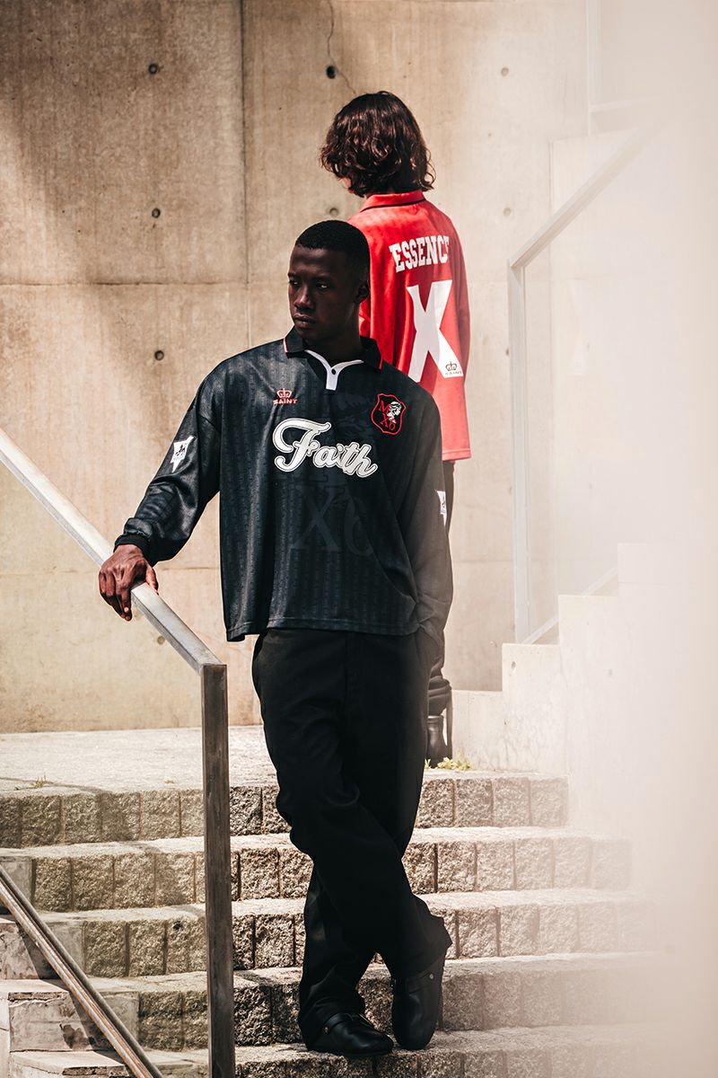 SAINT Mxxxxxx(セントマイケル)SM-YS1-0000-020 / SOCCER SHIRT / FAITH / BLACK -6