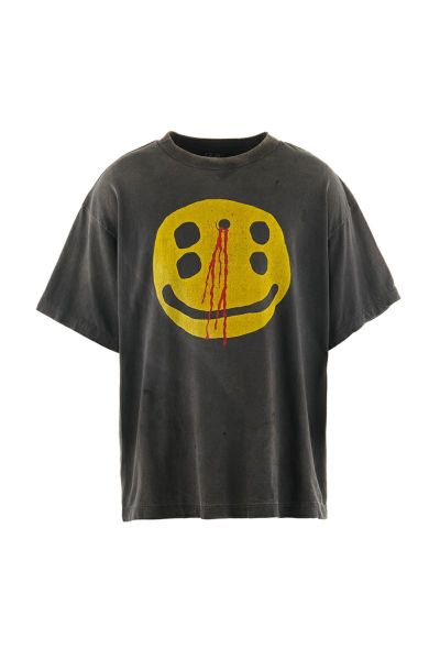 SAINT Mxxxxxx(セントマイケル)SM-YS1-0000-C01 / CP_SS TEE / SMILE / BLACK