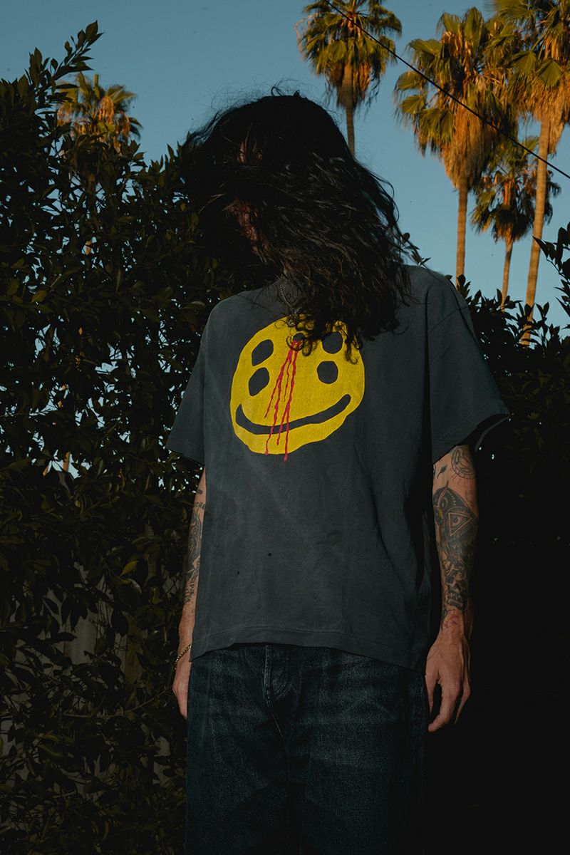 SAINT Mxxxxxx(セントマイケル)SM-YS1-0000-C01 / CP_SS TEE / SMILE / BLACK -5