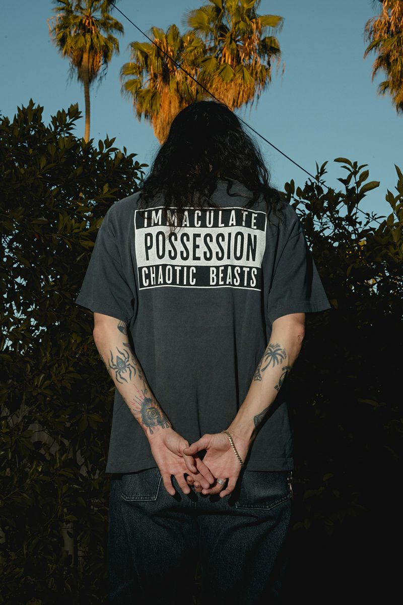 【大人気★】*Saint Mxxxxxx* CP_SS TEE/SMILE SM-YS1-0000-C01/CP_SS TEE/SMILE/BLACK | SAINT Mxxxxxx