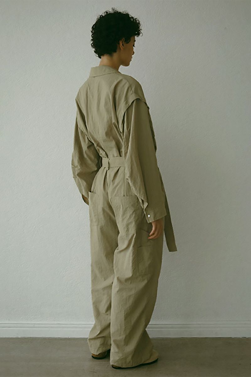 ETRE TOKYO(エトレトウキョウ)ベルテッドナイロンジャンプスーツ 1224530112 -1