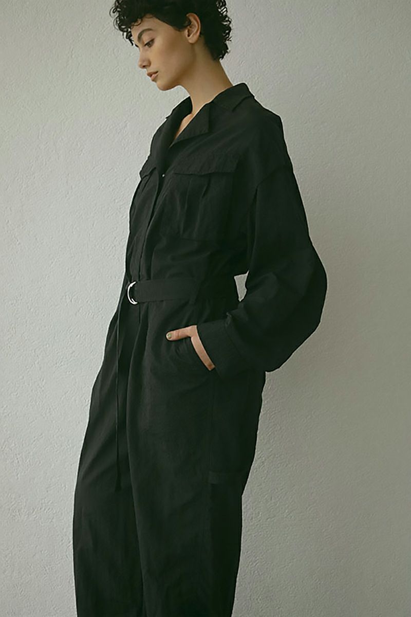 ETRE TOKYO(エトレトウキョウ)ベルテッドナイロンジャンプスーツ 1224530112 -5