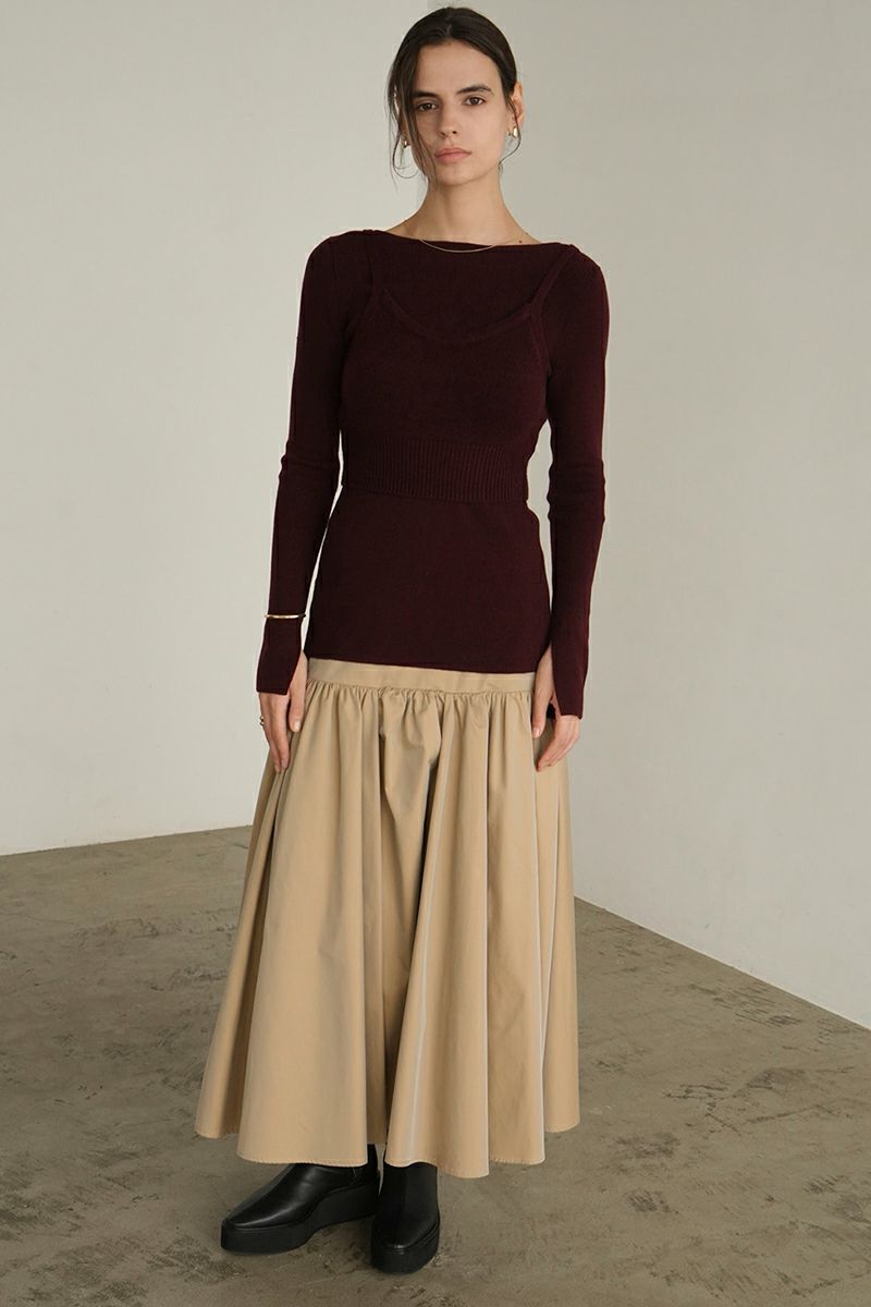 CLANE(クラネ)VOLUME GATHER SKIRT ボリュームギャザースカート 17109-6002 -4