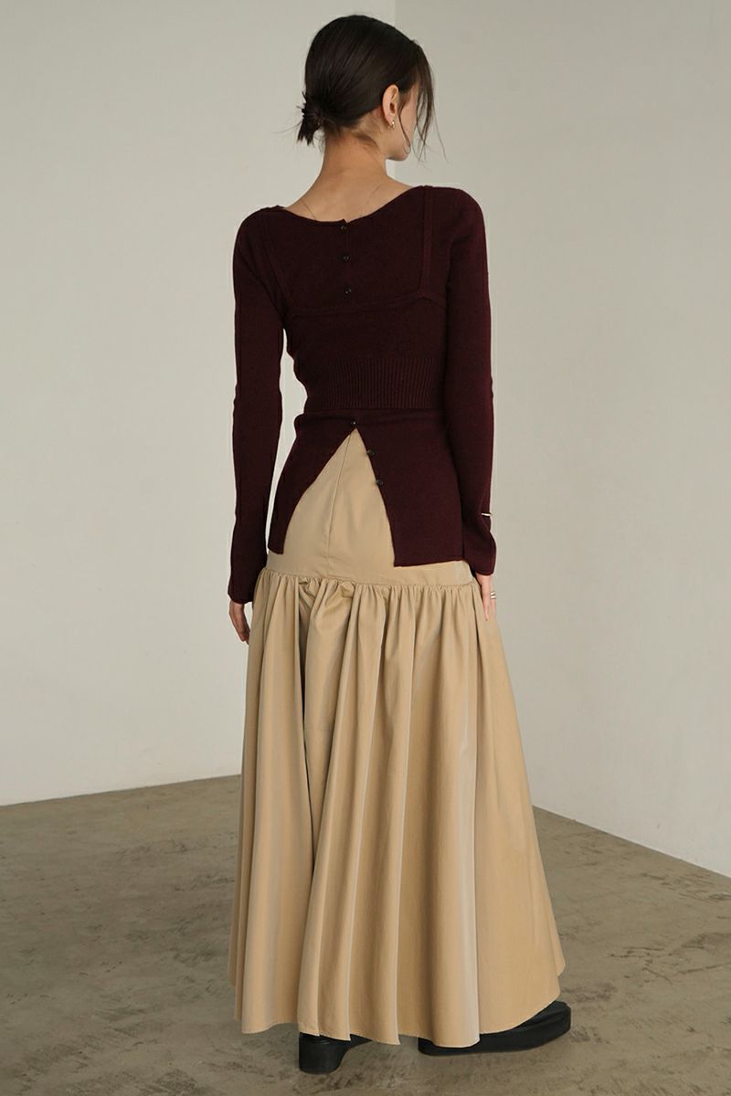 CLANE(クラネ)VOLUME GATHER SKIRT ボリュームギャザースカート 17109-6002 -5