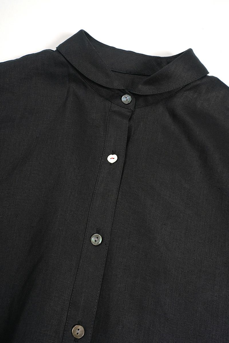 Hummingbird(ハミングバード)フレンチリネン 小丸衿ブラウス AIO0064 -2