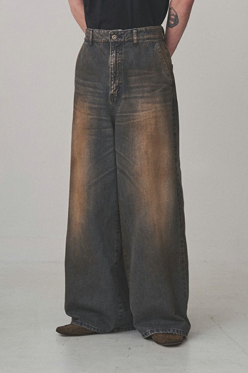JUHA(ユハ)RUST BAGGY DENIM PANTS ラストバギーデニムパンツ 10200801-1 -1