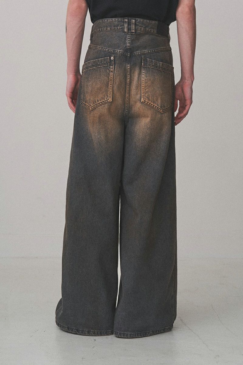 JUHA(ユハ)RUST BAGGY DENIM PANTS ラストバギーデニムパンツ 10200801-1 -3