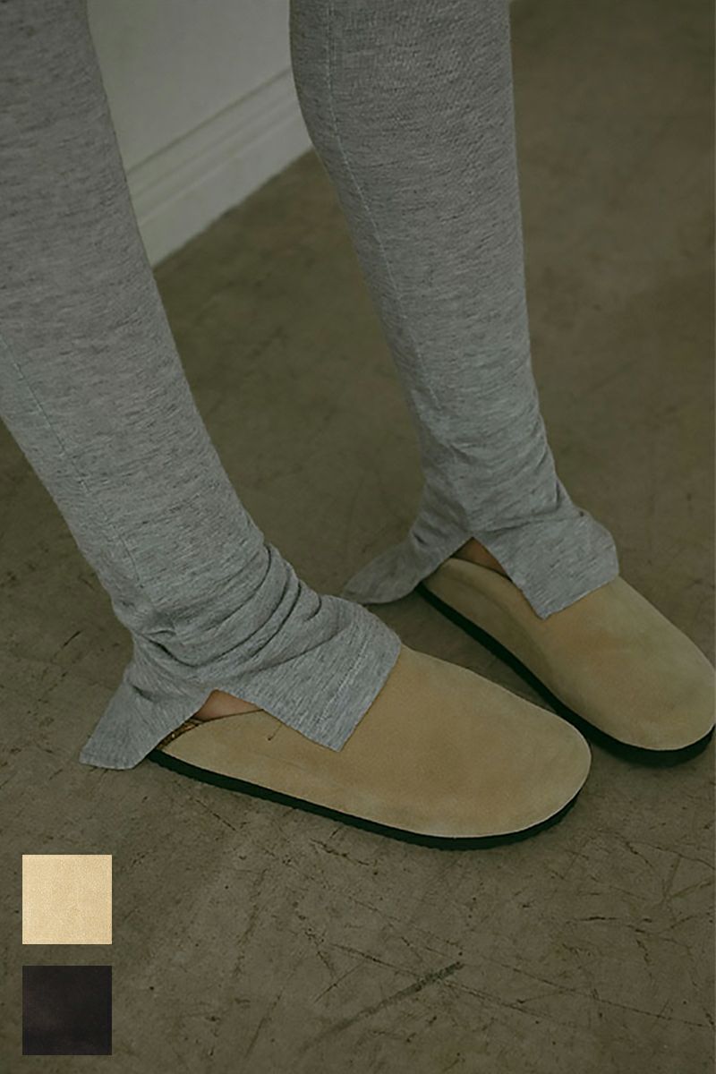 ETRE TOKYO(エトレトウキョウ)スウェードレザークロッグシューズ 1224563088