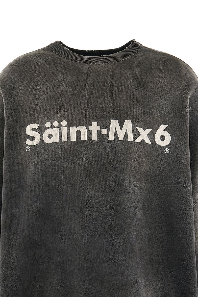 SAINT Mxxxxxx(セントマイケル)SM-YS1-0000-034 / CREW SWT / CHAOS / CHARKOAL クルーネックスウェット -2